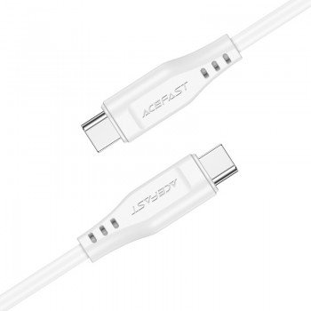 USB kabelis Acefast C3-03 60W USB-C to USB-C 1.2m balts