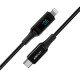 USB kabelis Acefast C6-01 MFi PD30W USB-C to Lightning 1.2m melns