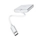 Parveidotājs Hoco HB14 Type-C to USB-A+HDMI+Type-C sudraba krāsa