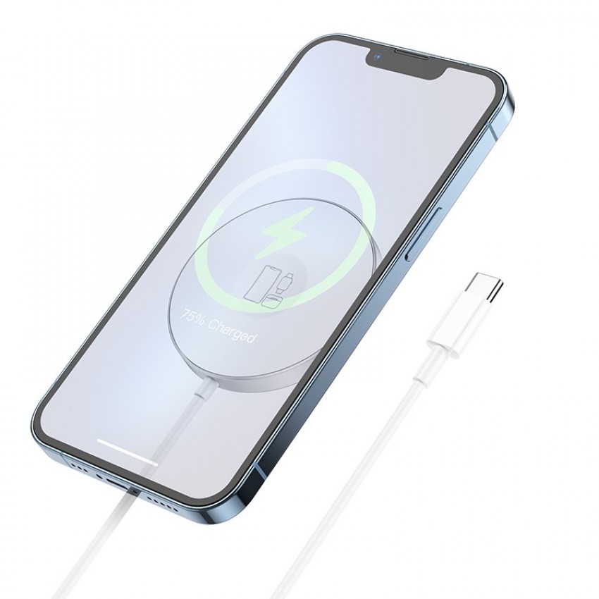 Wireless charger Hoco CW41 Delight 3-in-1 white