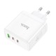 Charger Hoco N30 PD65W 2xType-C/1xUSB-A white