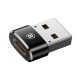 Parveidotājs Baseus Type-C to USB-A melns CAAOTG-01