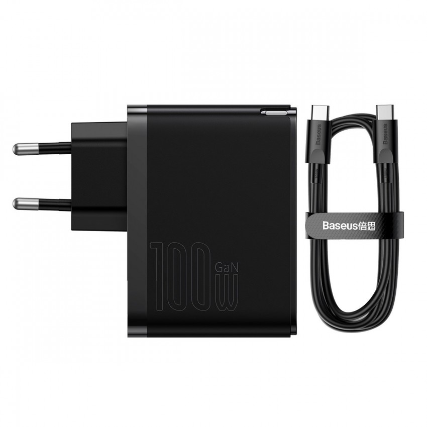 Charger Baseus GaN5 Pro Type-C/USB 100W black CCGP090201