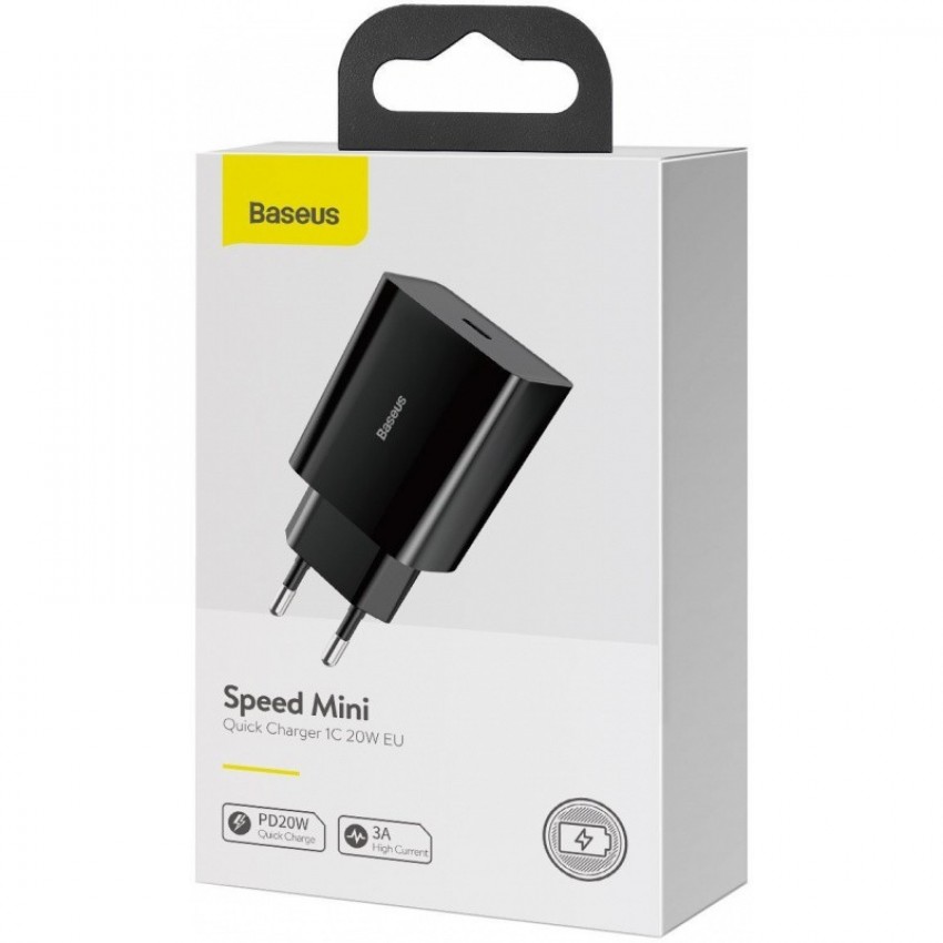 Charger Baseus Speed Mini Quick Charger 1C 20W black CCFS-SN01