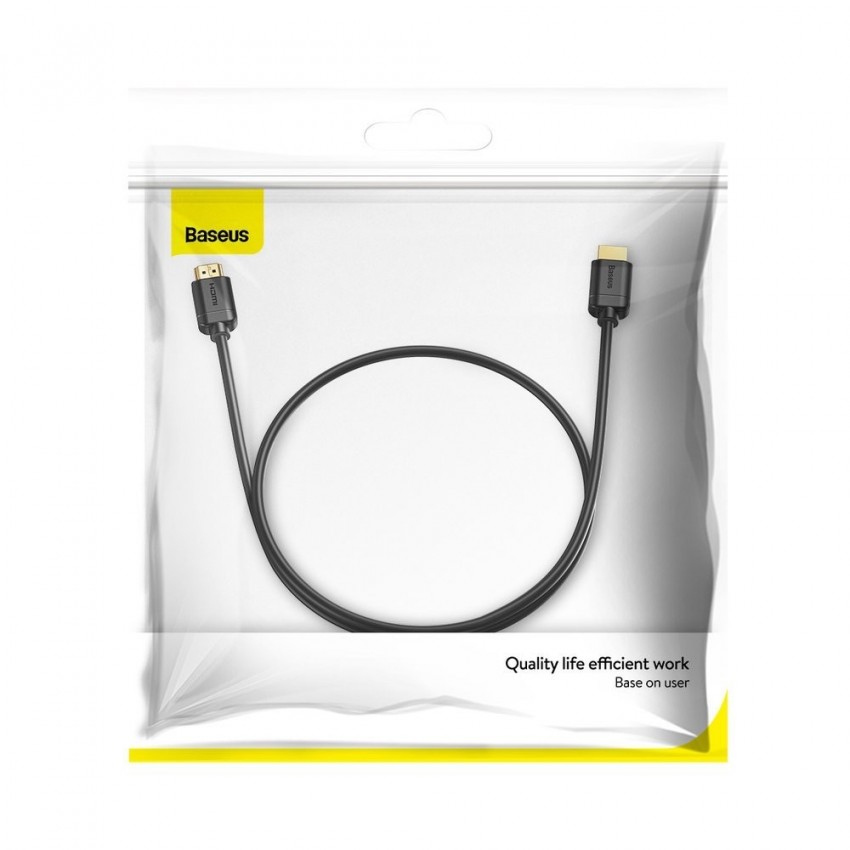 Cable Baseus High Definition Series HDMI 2.0 to HDMI 2.0 1.0m black CAKGQ-A01