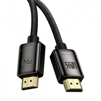 Kabelis Baseus High Definition Series HDMI 2.1 to HDMI 2.1 8K 1.0m melns WKGQ000001