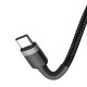 USB cable Baseus Cafule PD60W Type-C 2.0m gray-black CATKLF-HG1