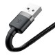 Laadimisjuhe Baseus Cafule USB-A to Lightning 1.5A 2.0m hall-must CALKLF-CG1