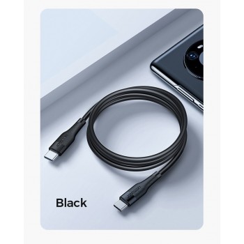 USB kabelis Joyroom S-1230M3 Type-C to Type-C 60W 1.2m melns