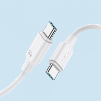 USB kabelis Joyroom S-CC060A9 Type-C to Type-C 60W 1.0m balts