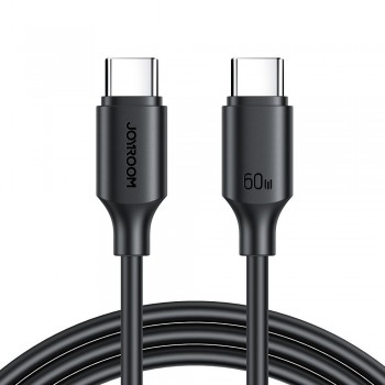 USB kabelis Joyroom S-CC060A9 Type-C to Type-C 60W 1.0m melns