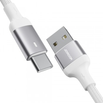 USB kabelis Joyroom S-UC027A10 USB to Type-C 3A 1.2m balts