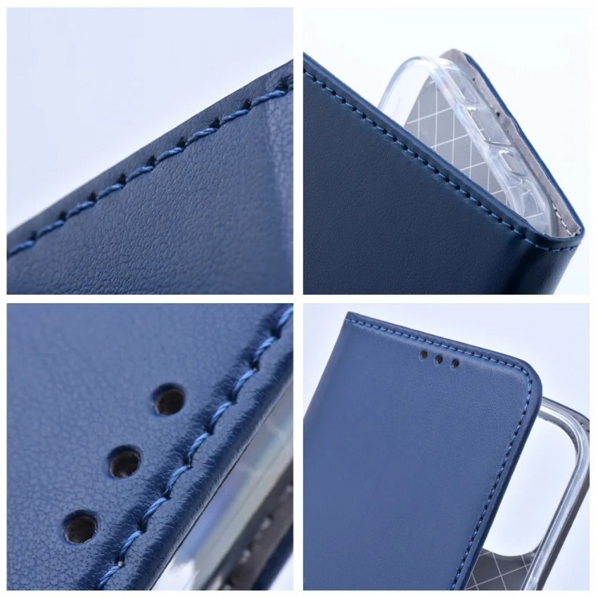 Maciņš Smart Magnetic Xiaomi Redmi Note 12 5G/Poco X5 5G tumši zils