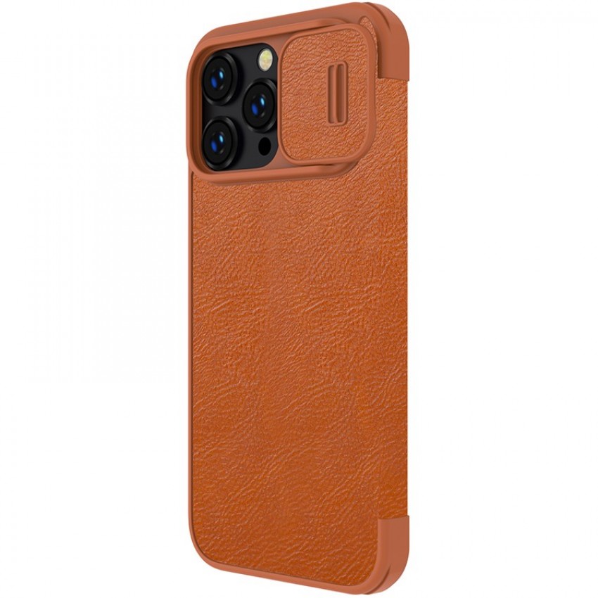 Telefoniümbris Nillkin Qin Pro Leather Apple iPhone 14 Plus pruun