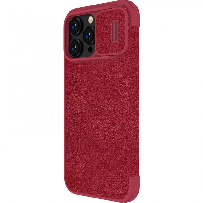 Maciņš Nillkin Qin Pro Leather Apple iPhone 14 Pro Max sarkans