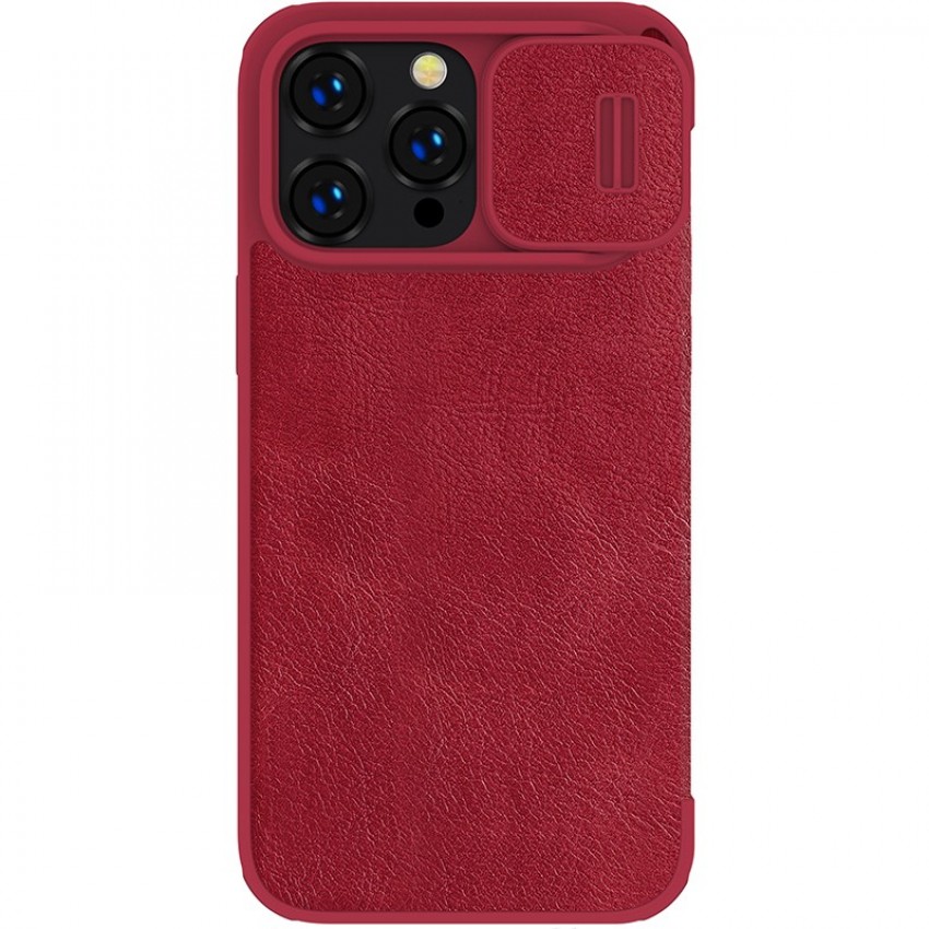 Maciņš Nillkin Qin Pro Leather Apple iPhone 14 Pro sarkans