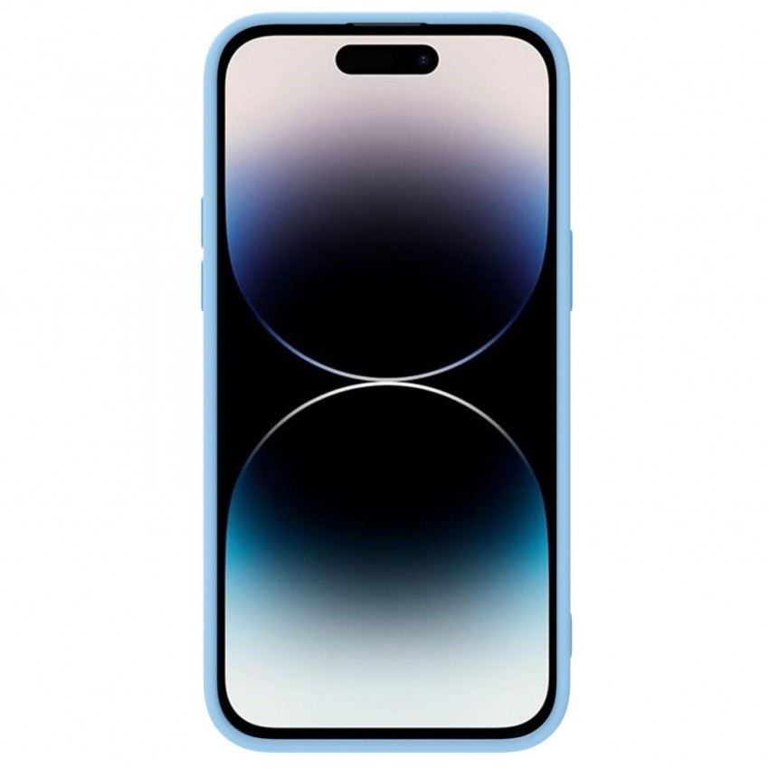 Maciņš Nillkin CamShield Silky Magnetic Silicone Apple iPhone 14 Plus gaiši zils