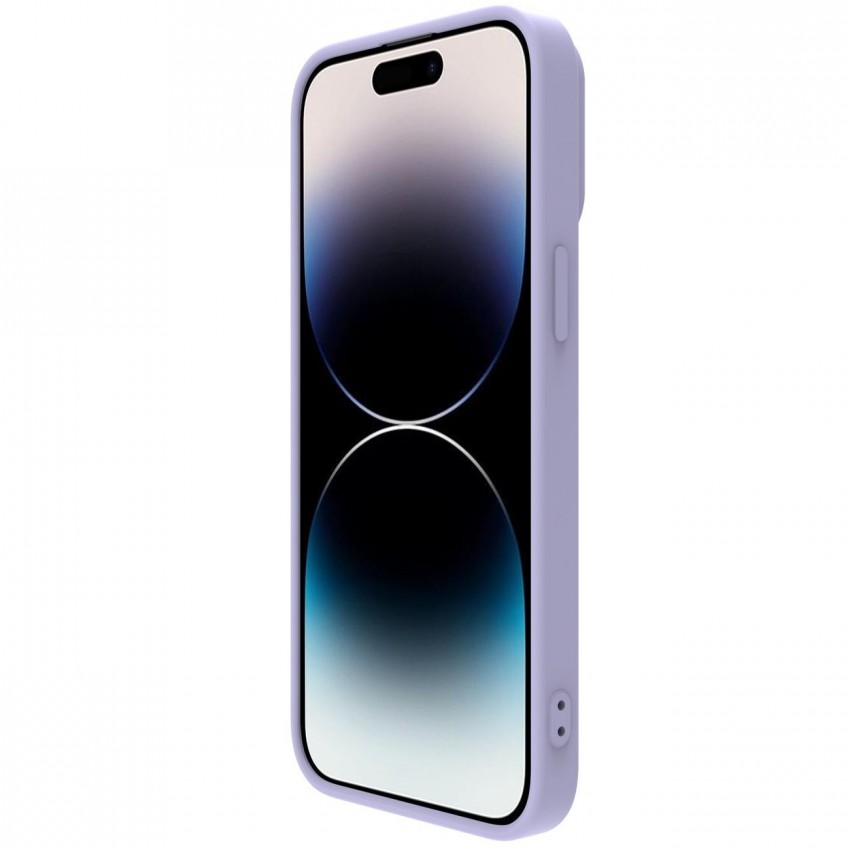 Telefoniümbris Nillkin CamShield Silky Magnetic Silicone Apple iPhone 14 Plus helelilla