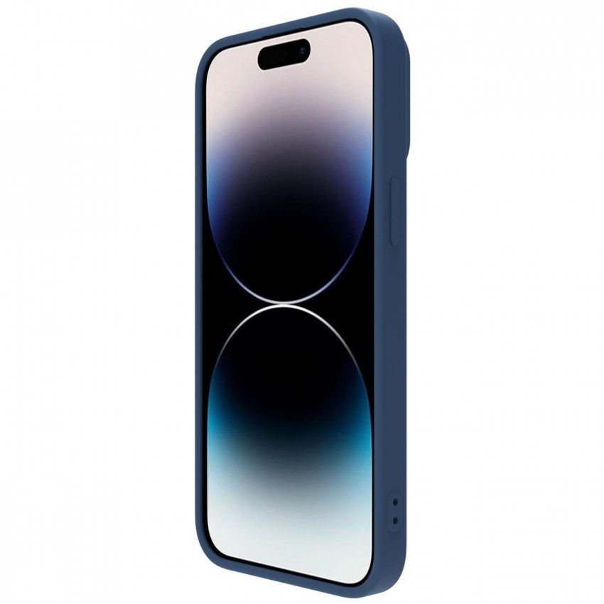 Telefoniümbris Nillkin CamShield Silky Magnetic Silicone Apple iPhone 14 Plus tumesinine