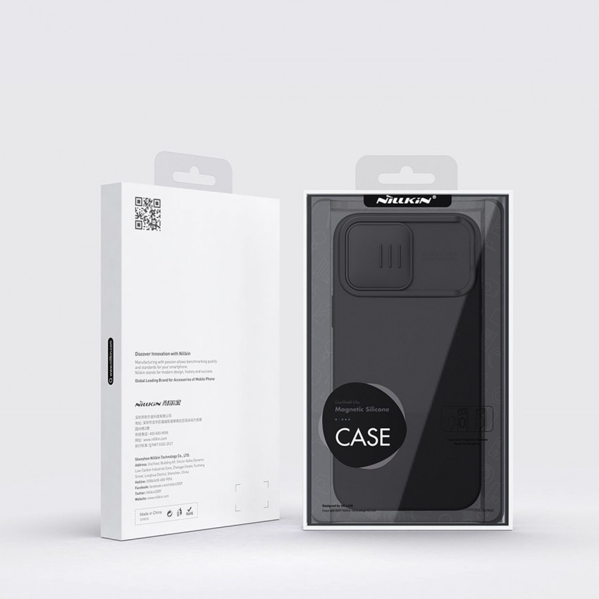 Maciņš Nillkin CamShield Silky Magnetic Silicone Apple iPhone 14 Pro Max melns
