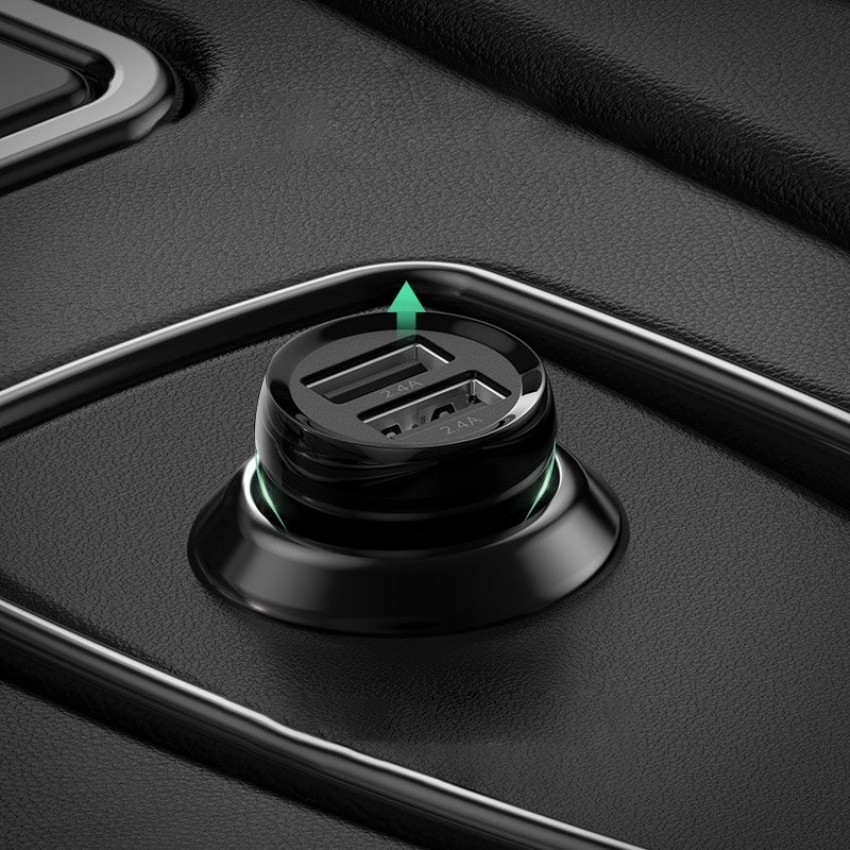 Car charger Ugreen ED018 2xUSB-A 24W black