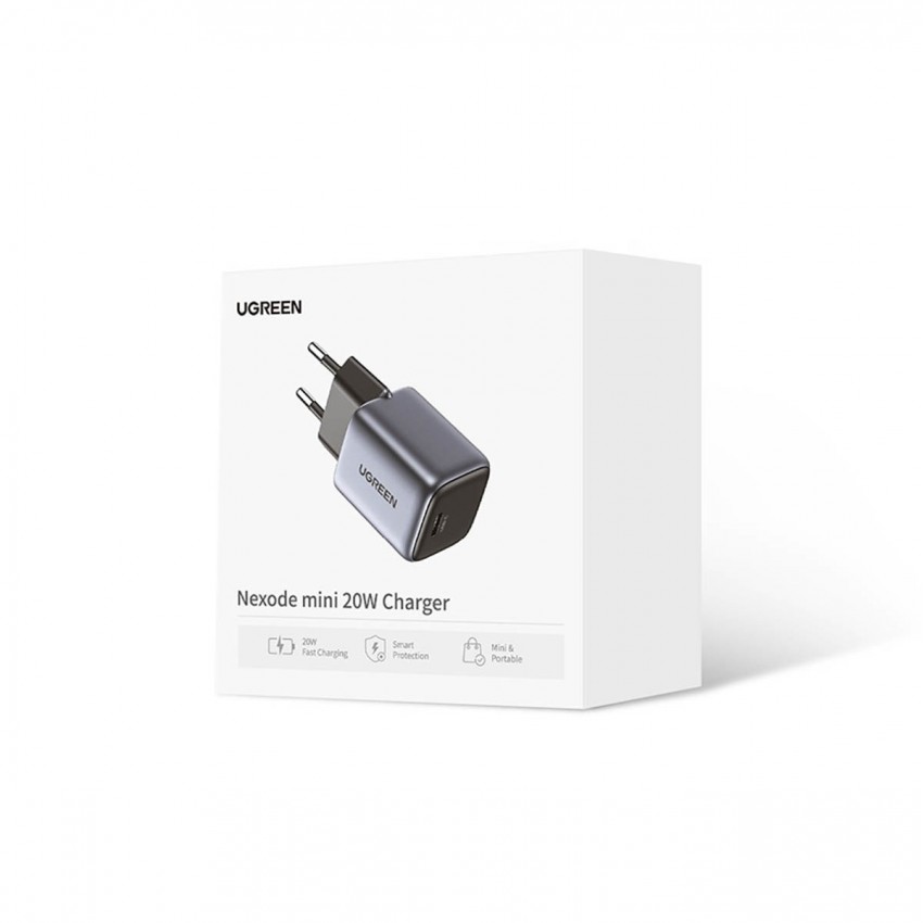 Lādētājs Ugreen CD318 Nexode GaN USB-C 20W melns