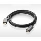 Kabelis Ugreen DP101 DisplayPort to HDMI 1.5m melns