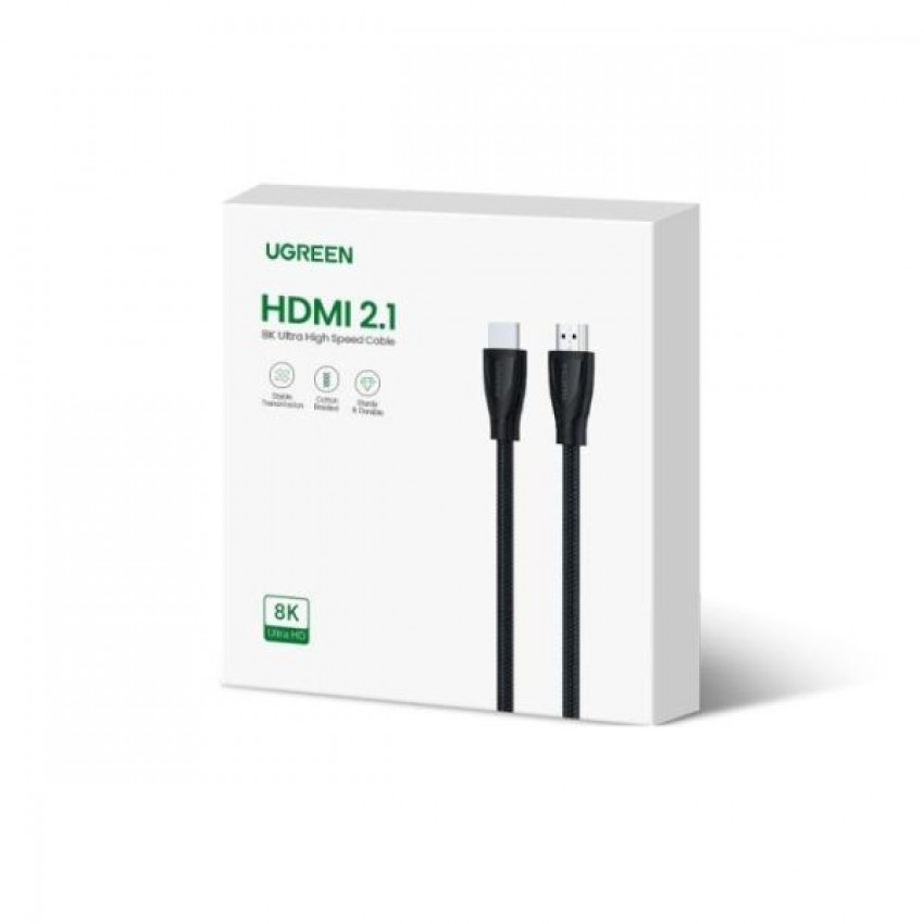 Cable Ugreen HD140 HDMI 2.1 to HDMI 2.1 1.5m black