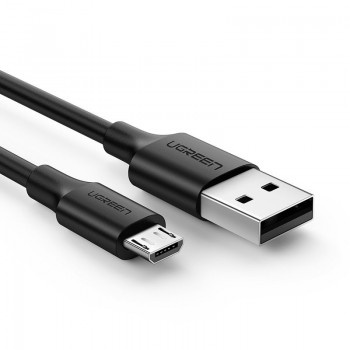 USB kabelis Ugreen US289 USB to MicroUSB 2A 1.0m melns