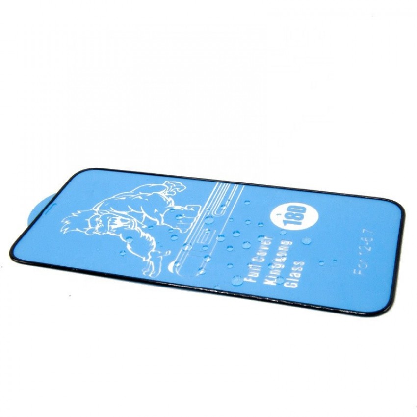 LCD kaitsev karastatud klaas 18D Airbag Shockproof Apple iPhone 15 Plus must