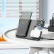 Wireless charger Hoco CQ2 (Samsung) 3-in-1 black