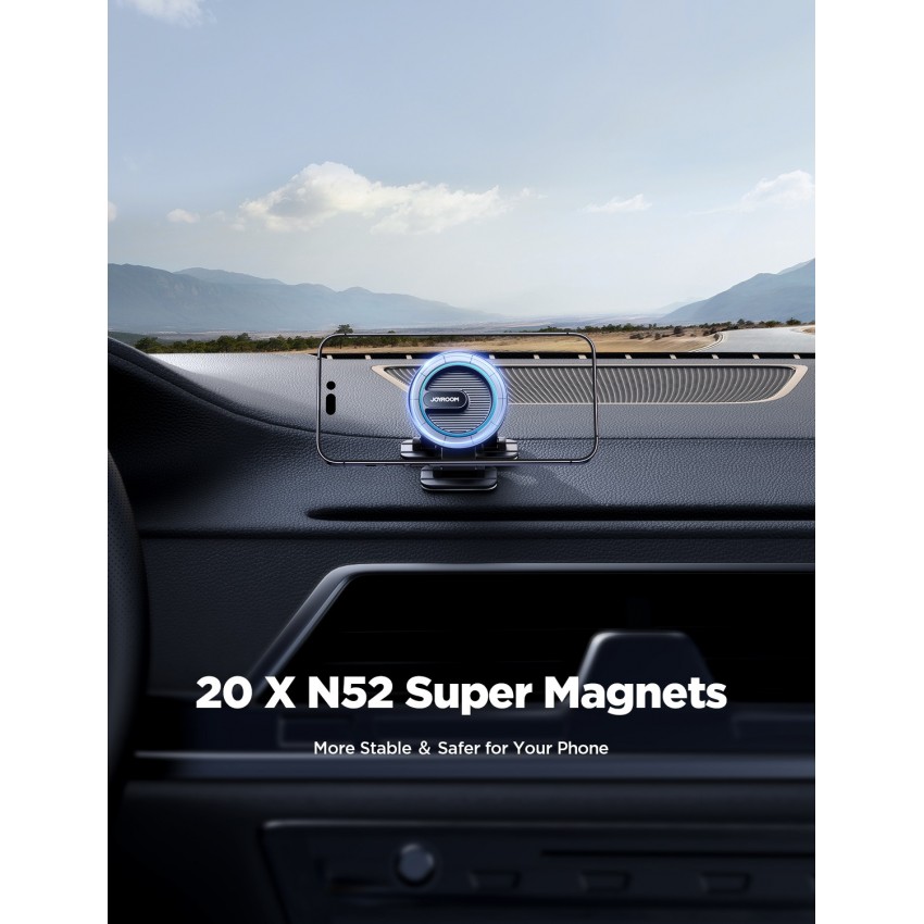 Automašīnas tālruņa turētājs Joyroom JR-ZS366 (dashboard) magnētisks melns