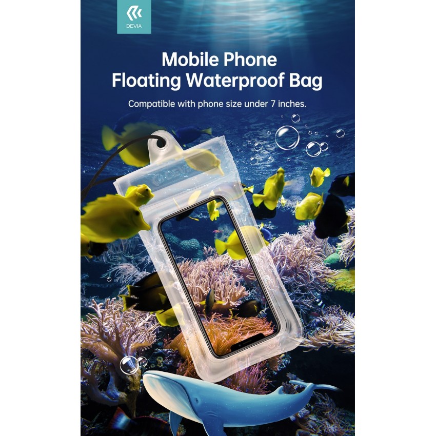 Mobile phone floating waterproof bag Devia pink