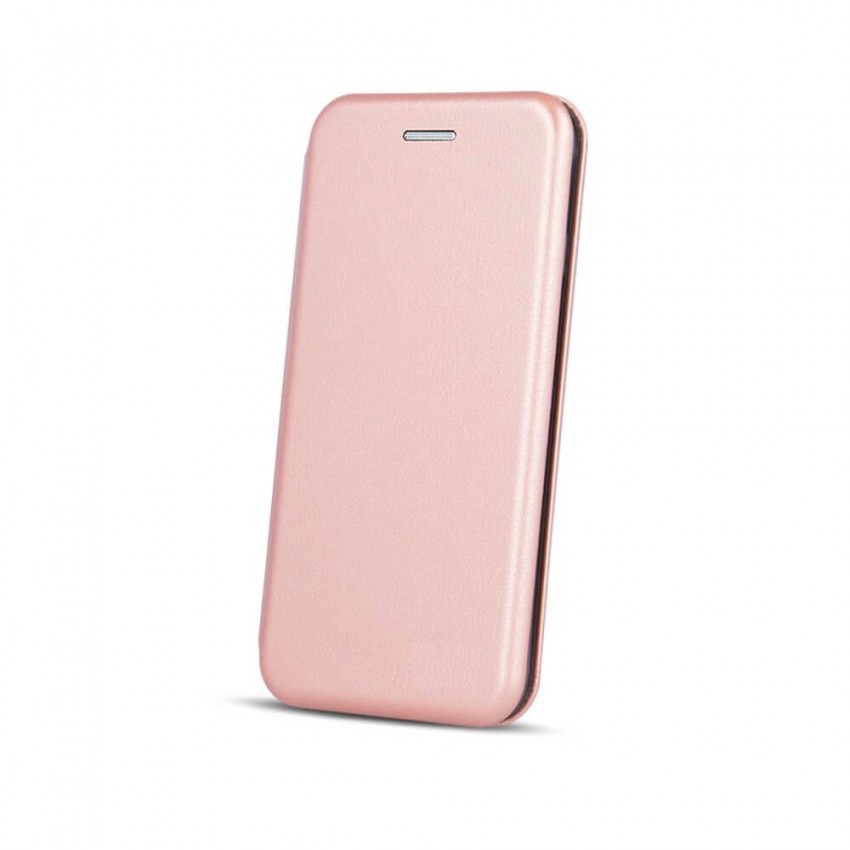 Maciņš Book Elegance Xiaomi Redmi Note 12/Note 12 4G rozā-zelts