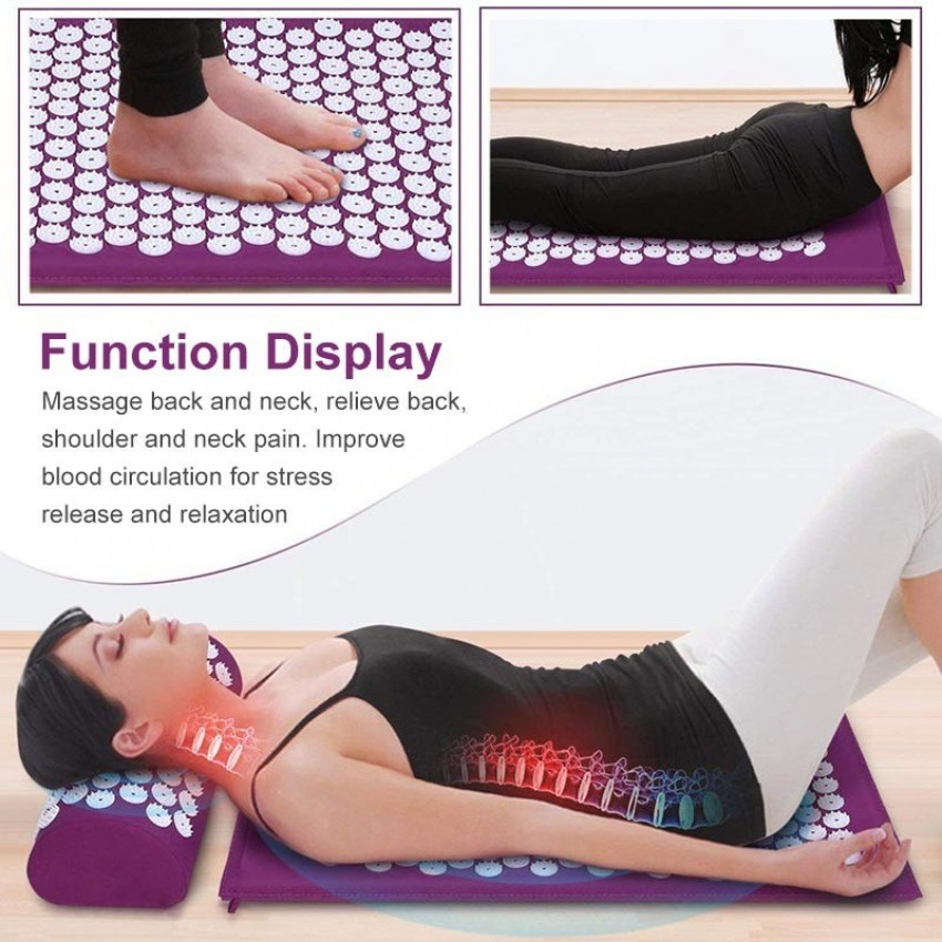 Acupressure massage mat with cushion MM-001 green