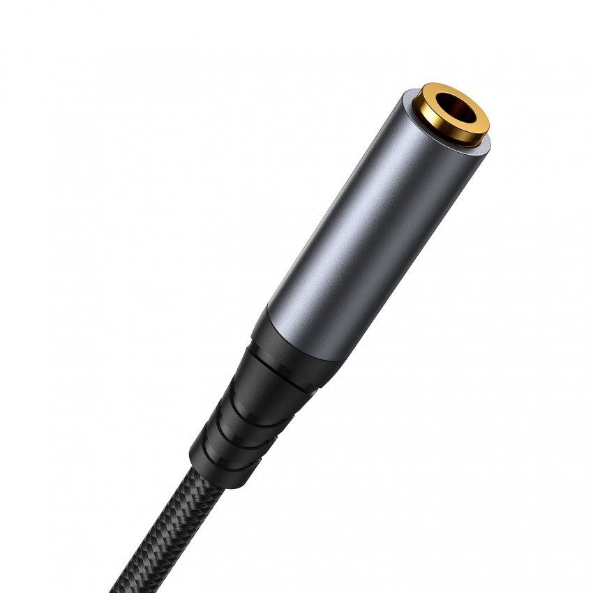 Audio kabelis Joyroom SY-A09 3,5mm (M) to 3,5mm (F) 1.2m melns