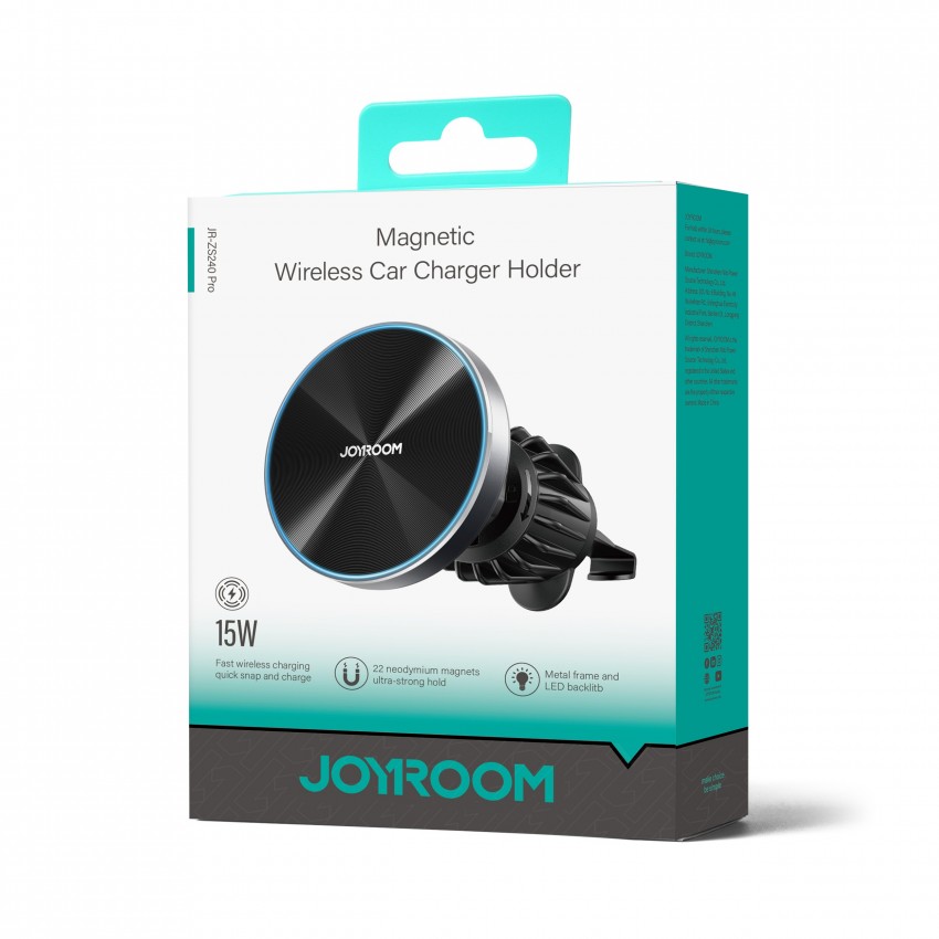 Car charger-holder magnetic Joyroom JR-ZS240 Pro MagSafe 15W black