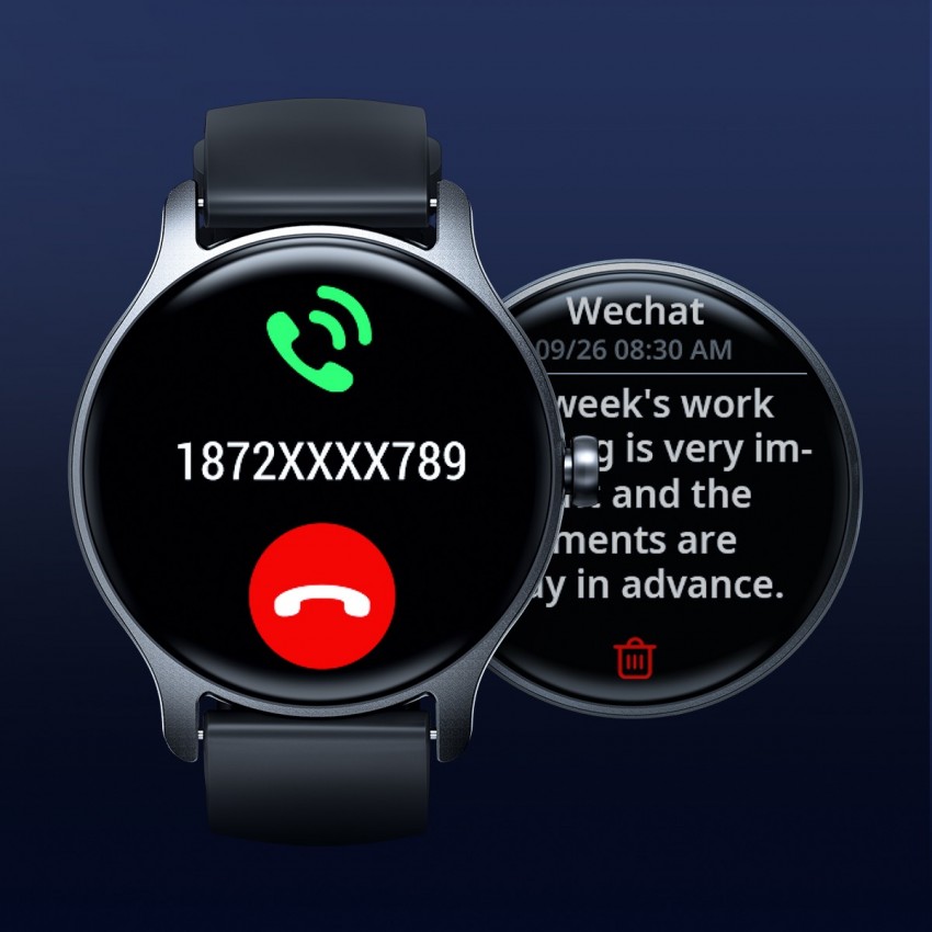 Viedais pulkstenis Joyroom JR-FC1 Classic Series Smart Watch (Make/Answer Call) melns