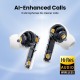 Bezvadu austiņas Ugreen WS200 HiTune T6 Active Noise-Cancelling Earbuds baltas