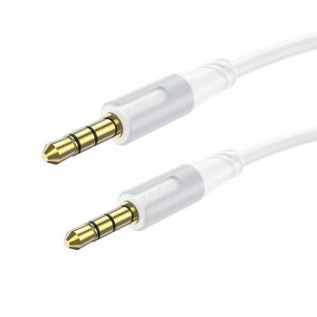 Audio kabelis Borofone BL19 3.5mm to 3.5mm balts