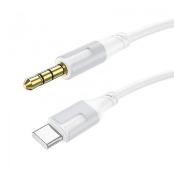 Audio cable Borofone BL19 USB-C to 3.5mm white