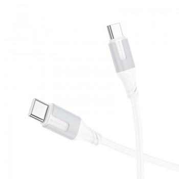 USB cable Borofone BX101 60W USB-C to USB-C 1.0m white