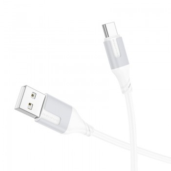 USB cable Borofone BX101 USB-A to USB-C 1.0m white