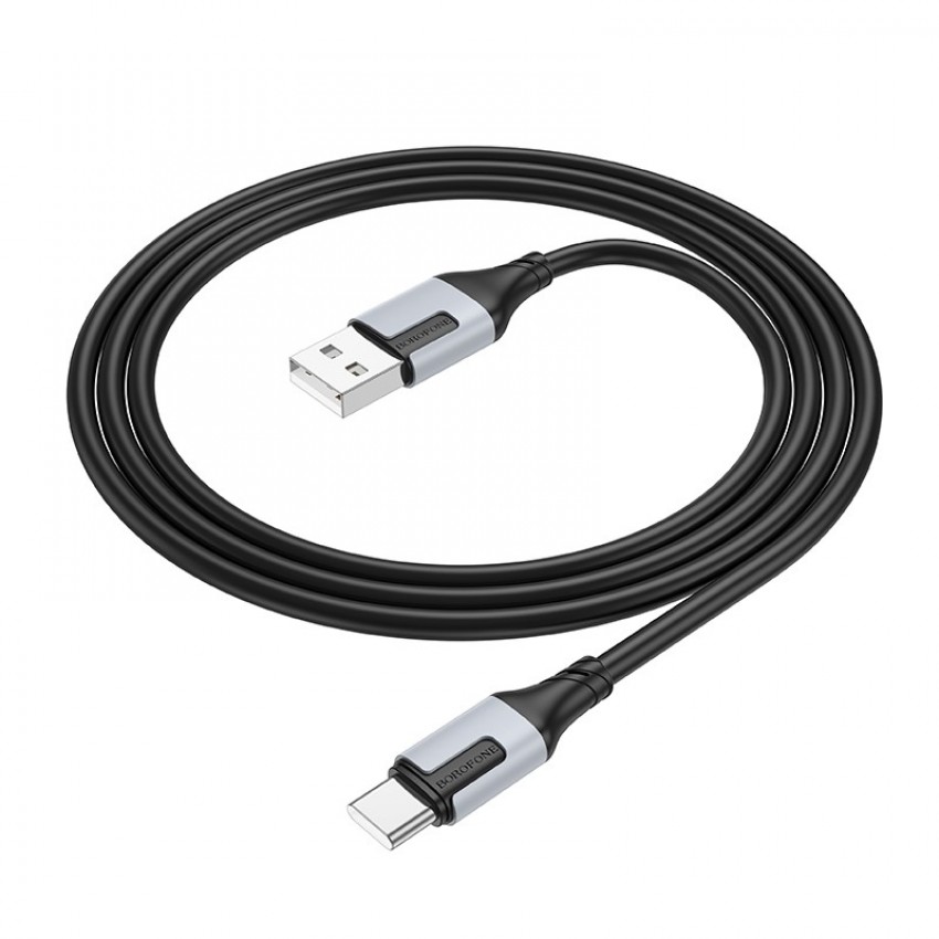 USB cable Borofone BX101 USB-A to USB-C 1.0m black