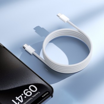 USB kabelis Joyroom S-A45 USB-C to USB-C 60W 1.0m balts