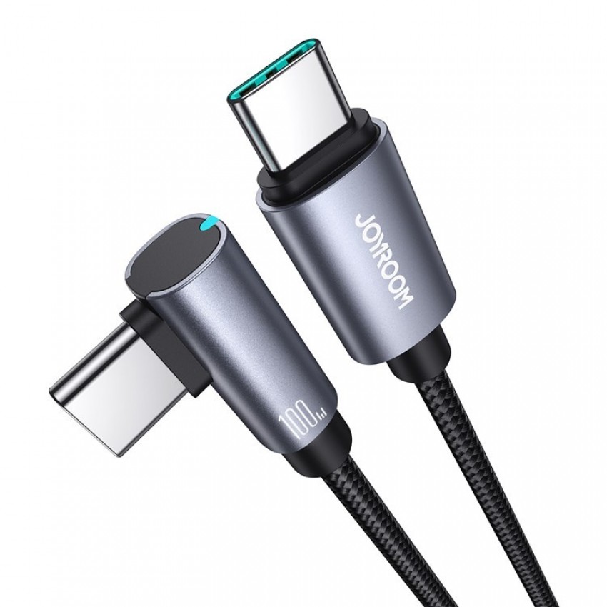 USB kabelis Joyroom S-CC100A17 USB-C to USB-C 100W 1.2m melns