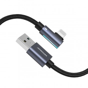 USB kabelis Joyroom S-CL020A17 USB to Lightning 2.4A 1.2m melns