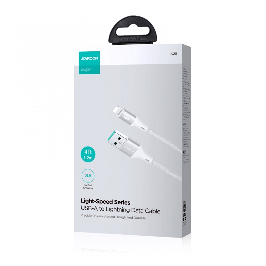 Laadimisjuhe Joyroom SA25-AL3 USB to Lightning 3A 1.2m valge