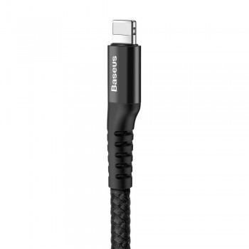 USB cable Baseus Fish eye Spring Lightning 2.0A 1m black CALSR-01