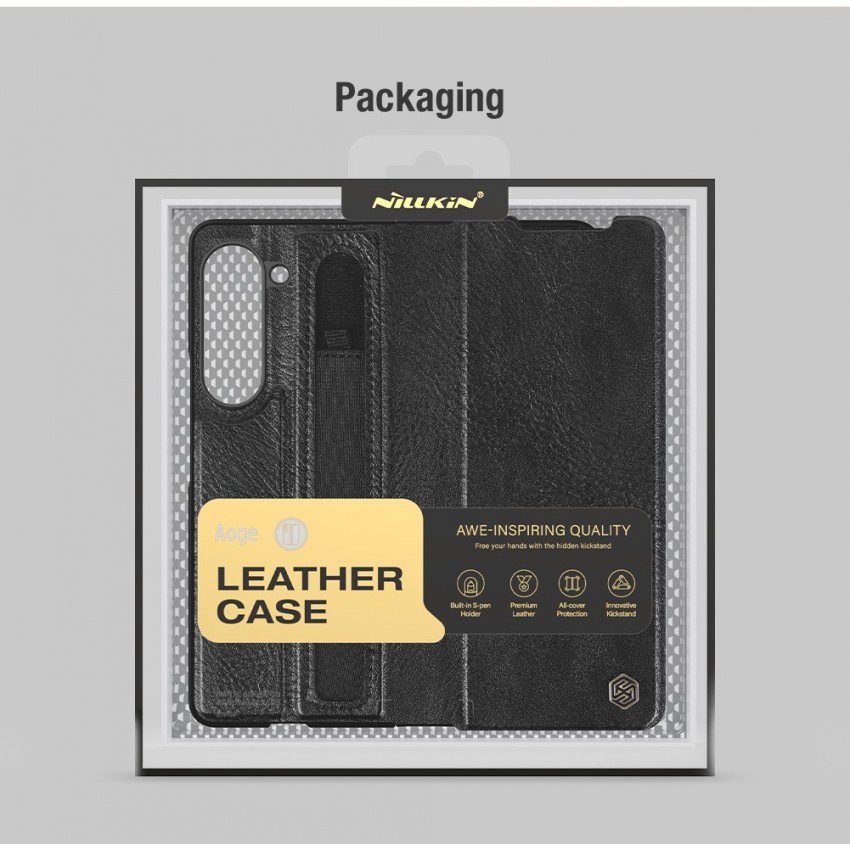 Telefoniümbris Nillkin Aoge Leather Case Samsung F946 Z Fold5 5G must